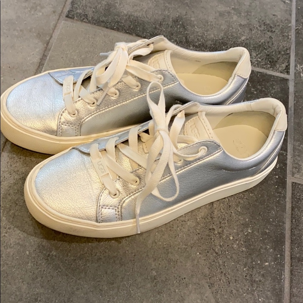 UGG Silver Women’s Lace up Sneakers